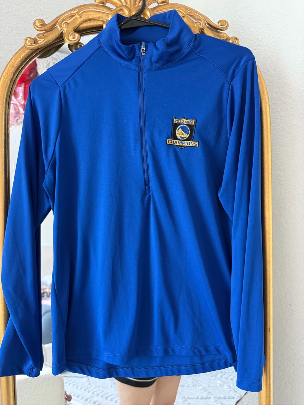 Antigua Royal Blue Athletic Quarter-Zip Pullover